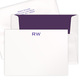 Luxury Initials Flat Note Card Collection on Triple Thick Stock Image 1 of 3
